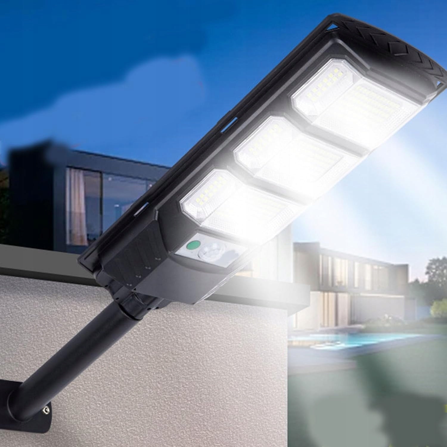 SOLAR LAMP STRONG STREET 400W LED WITH MOTION AND DUSK SENSOR REMOTE CONTROL Manufacturer code LAMPA SOLARNA OGRODOWA DUŻA DO OGRODU MOCNA