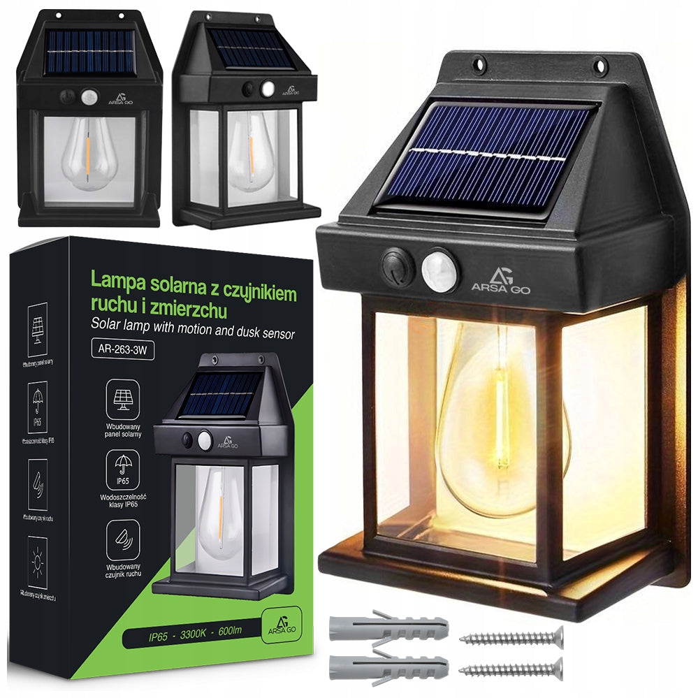 SOLAR LAMP WALL LAMP LED FACADE STREET GARDEN OUTDOOR