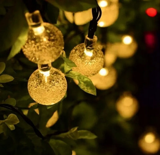 SOLAR LAMPS DECORATIVE TERRACE BALCONY BALLS SEKEY 15M 60 LIGHTS Brand Sekey
