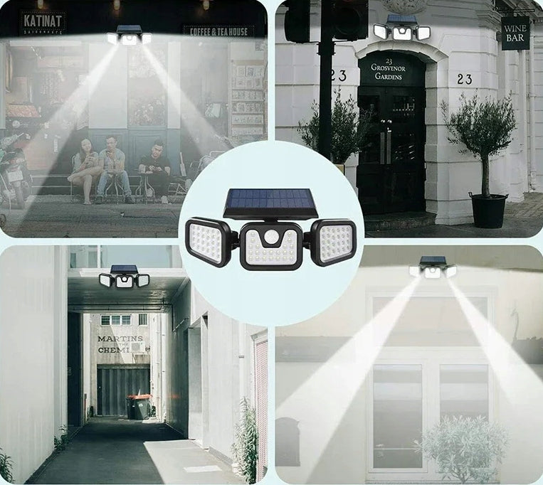 SOLAR LED LAMP 3in1 OUTDOOR STREET GARDEN TWILIGHT AND MOTION SENSOR Manufacturer code 67-495#