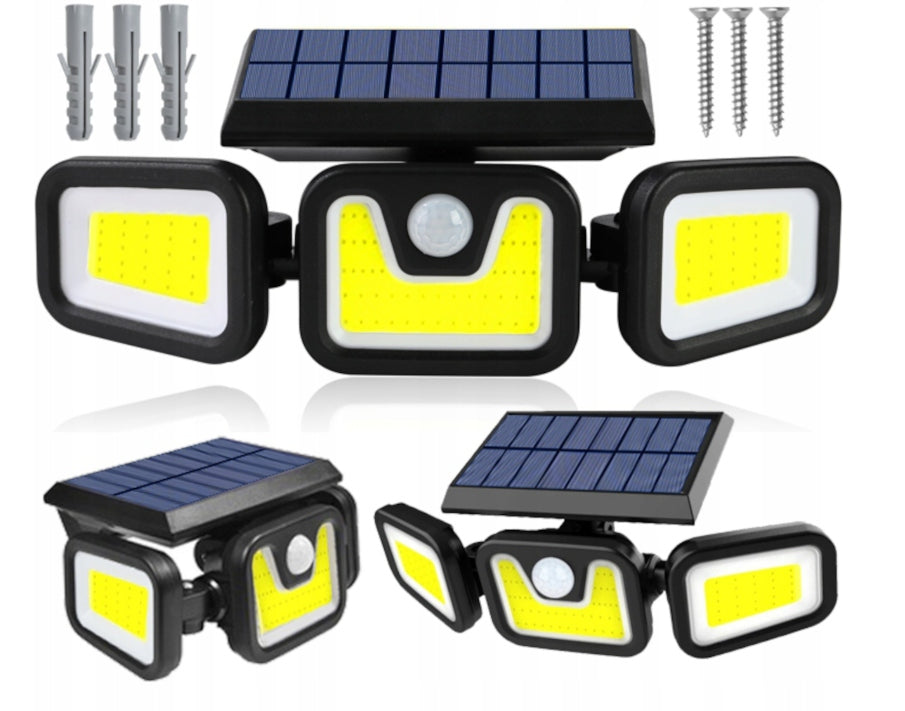 SOLAR LED LAMP 3in1 OUTDOOR STREET MOTION AND DUSK SENSOR GARDEN