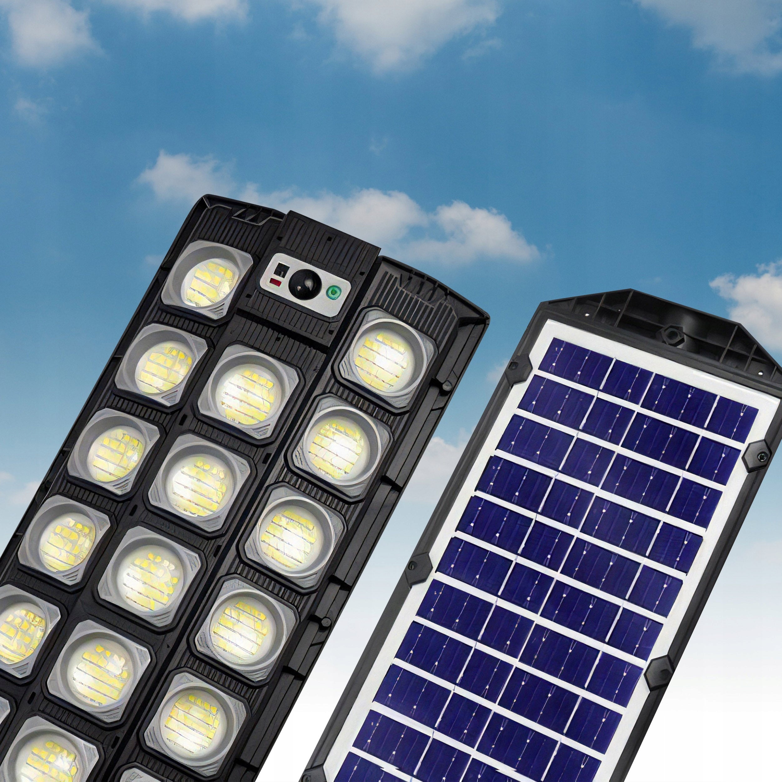SOLAR OUTDOOR GARDEN LAMP 2200W LED STREET LIGHT WITH MOTION SENSOR Manufacturer code LATARNIA OGRODOWA MOCNA DUŻA DO OGRODU UCHWYT