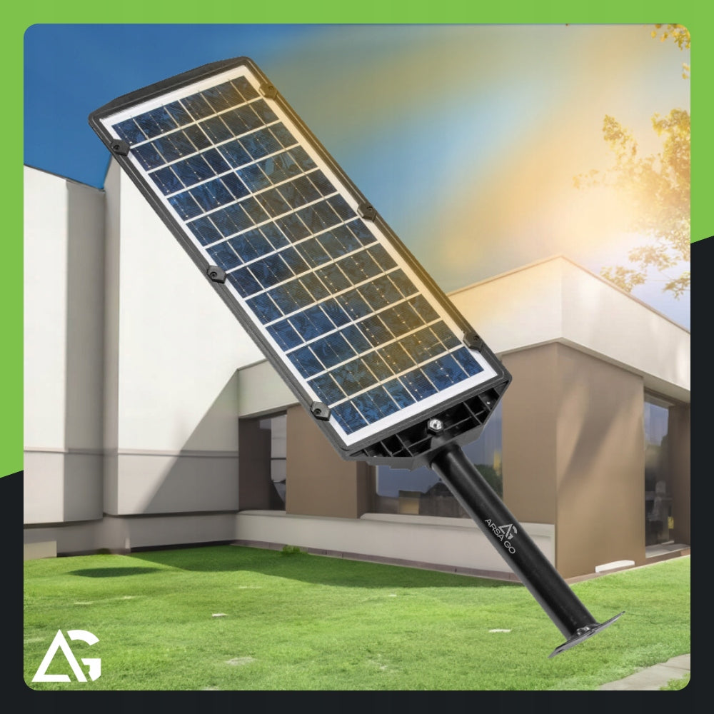 SOLAR OUTDOOR LED STREET LAMP WITH MOTION AND DUSK SENSOR 2200W Brand ARSA GO
