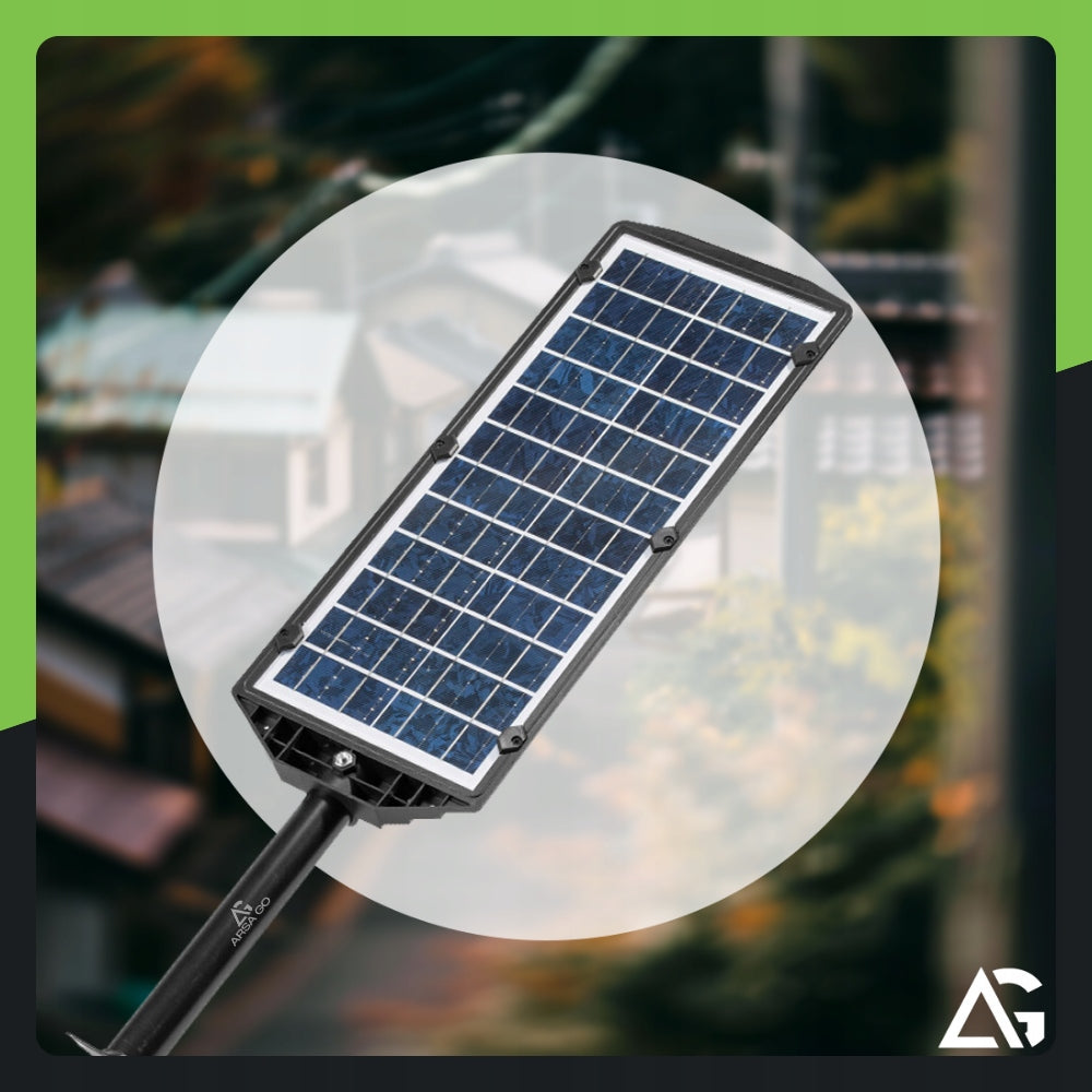 SOLAR OUTDOOR LED STREET LAMP WITH MOTION AND DUSK SENSOR 2200W IP protection class IP65