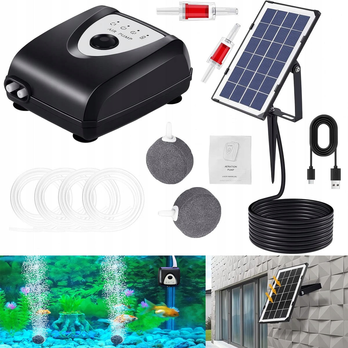 SOLAR OXYGEN PUMP POND AERATOR