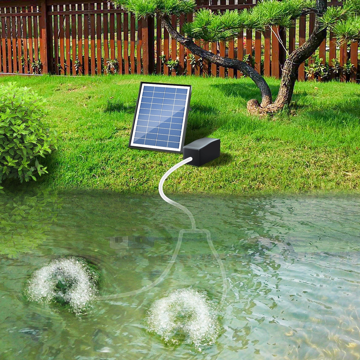 SOLAR POND AERATOR OXYGEN PUMP WITH HOSE 6W Additional information solar-powered