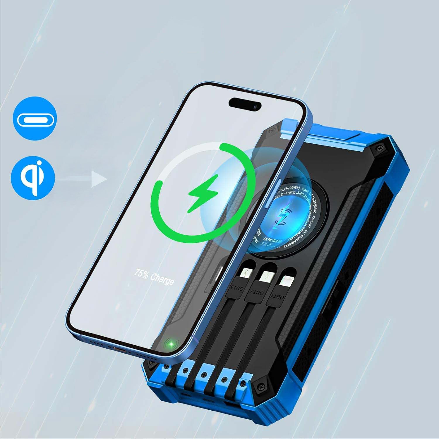SOLAR POWER BANK 26800MAH LARGE CAPACITY FOR HIKING CLIMBING Manufacturer code Solar charges