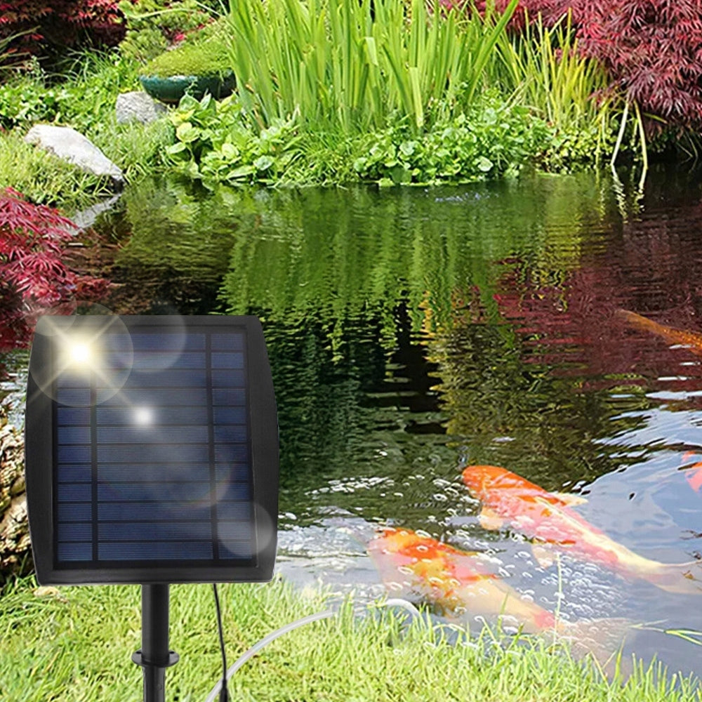 SOLAR POWERED AERATOR FOR POND WATER, OXYGEN PUMP, 3,7 V Additional information solar-powered
