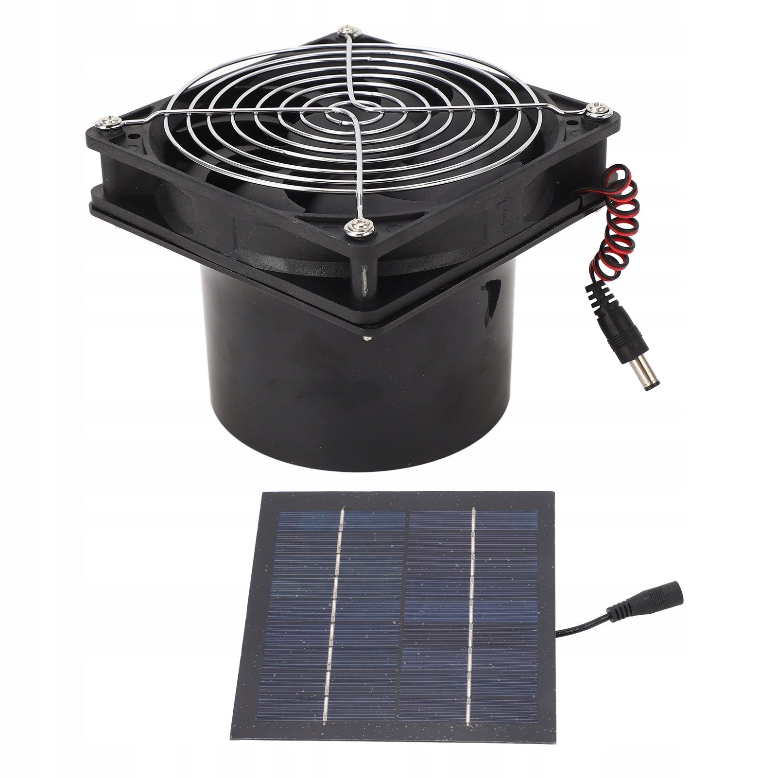 SOLAR POWERED FAN 50W CAMPING,CHICKEN GREENHOUSE RACCOON Manufacturer code 1013230235611