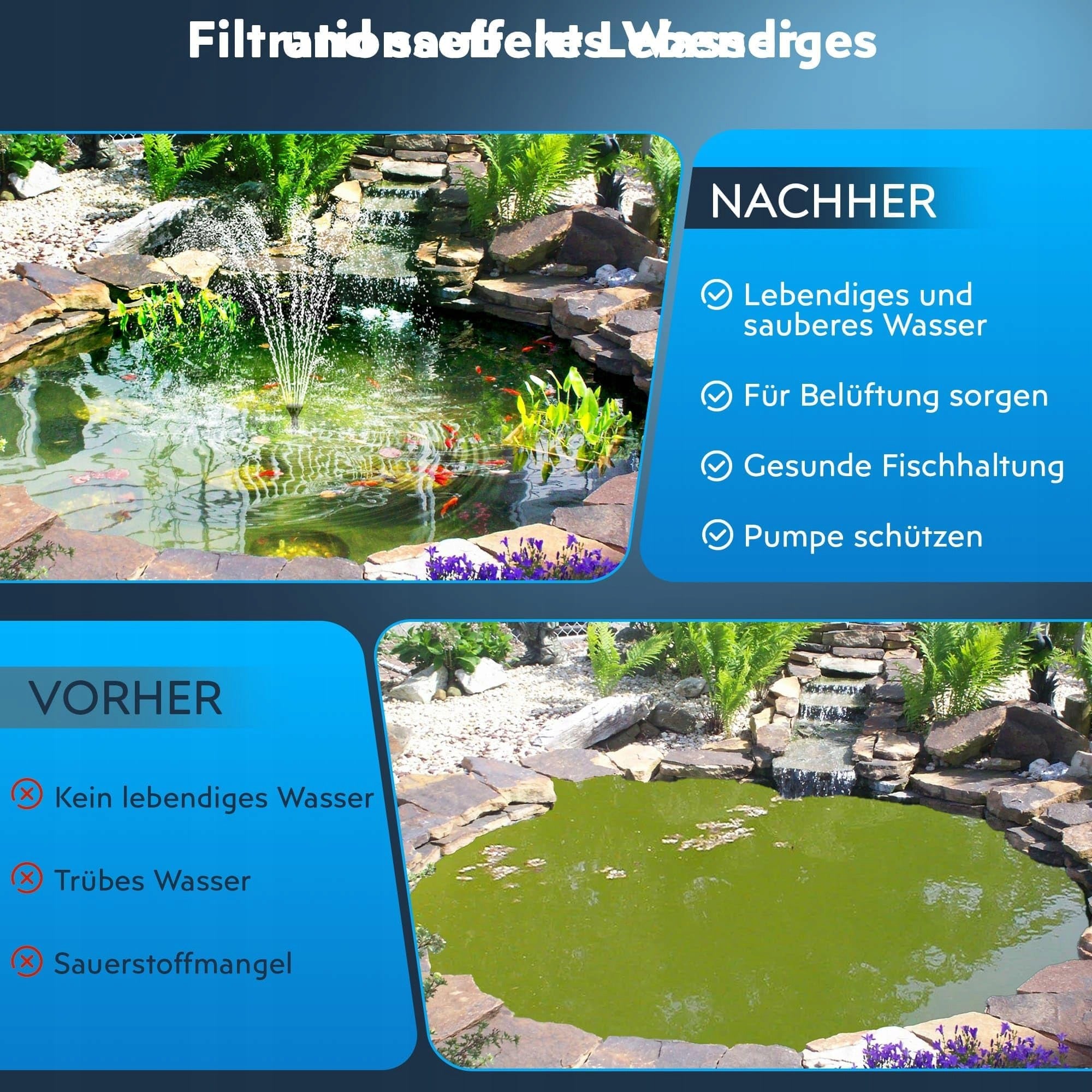 SOLAR PUMP FOR POND FILTER 8W FOR GARDEN POOL FOUNTAINS BATTERY Manufacturer Biling