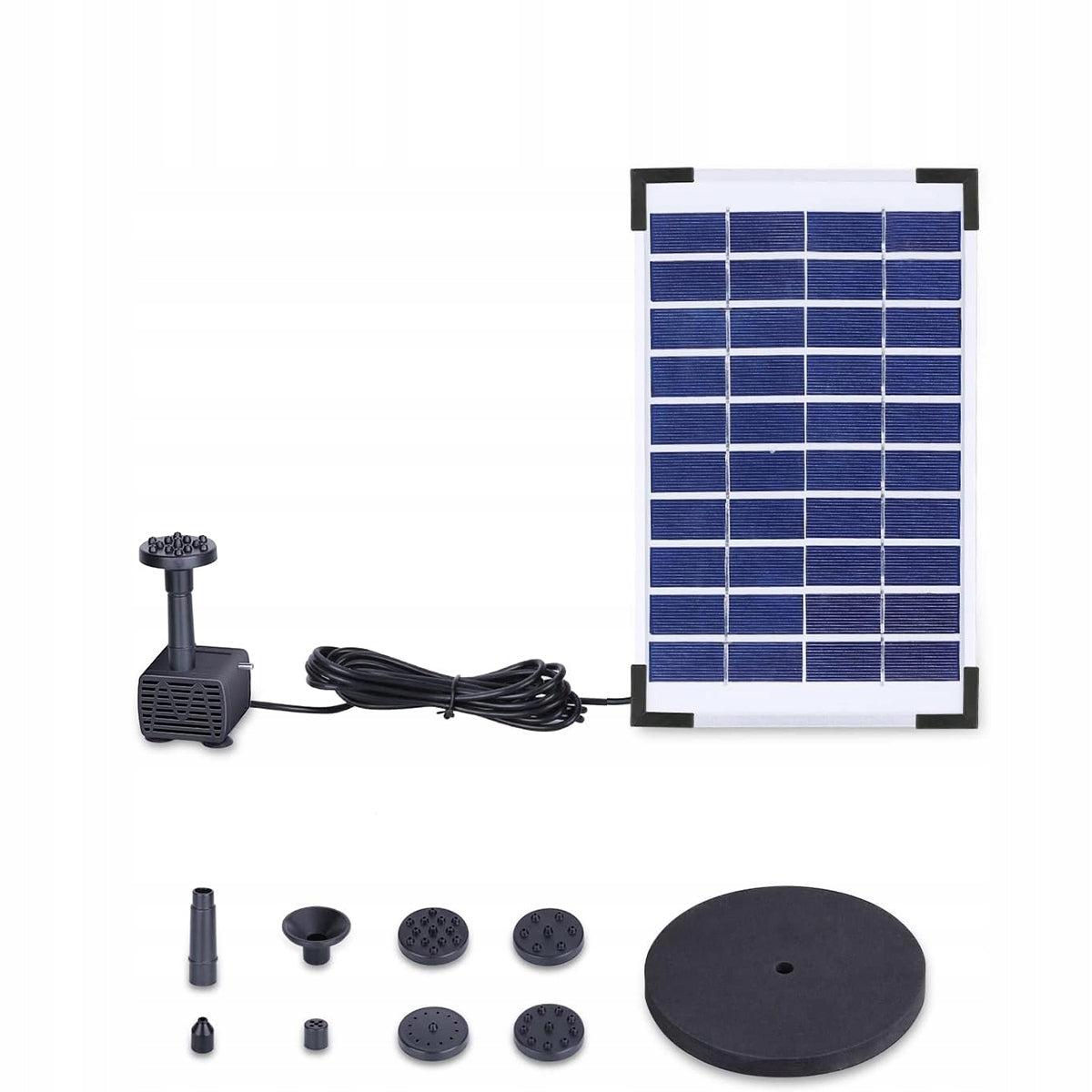 SOLAR PUMP FOUNTAIN PUMP WITH SOLAR PANEL + 6 NOZZLES 5W Manufacturer code 6921782146486