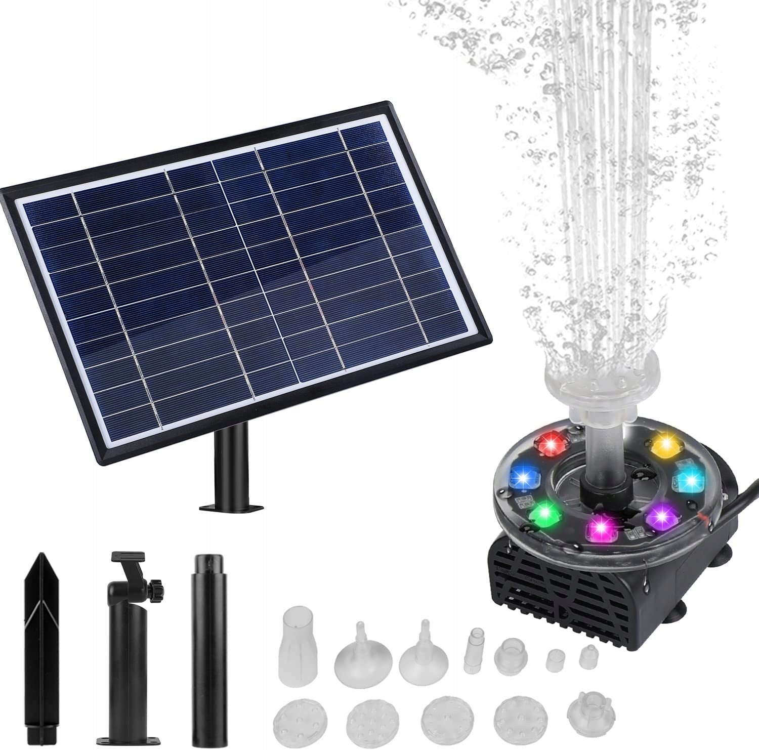 SOLAR PUMP WATER PUMP FOR FOUNTAIN 50W 12V 800L/H SET