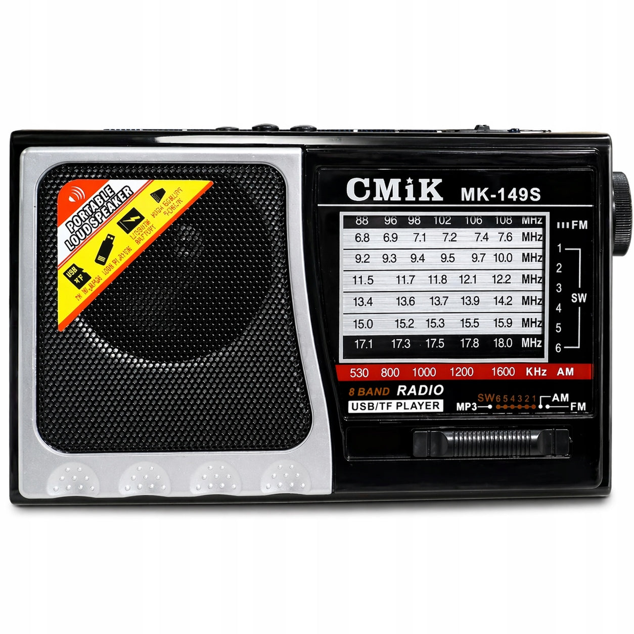 SOLAR RADIO WIRELESS SPEAKER FOR BUILDING MP3 PLAYER SD USB FM Manufacturer code Radio budowlane solarne AKUMULATOR