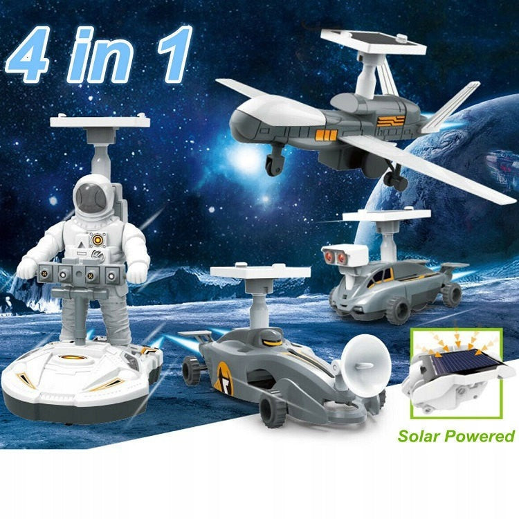 SOLAR ROBOT 4IN1 Construction Kit 4 Educational Robots Space Building Blocks Packaging status original