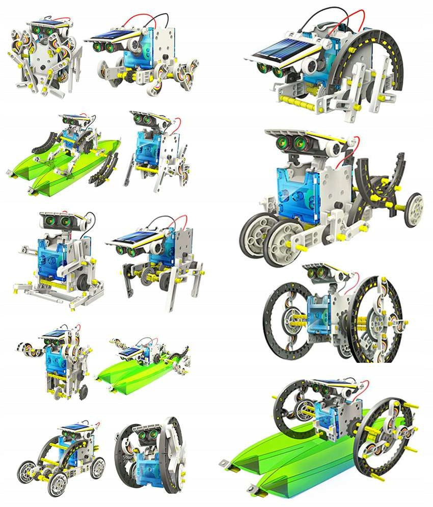 SOLAR ROBOT TOY FOR KIDS 10+ 14IN1 SELF-ASSEMBLY KIT Packaging status original