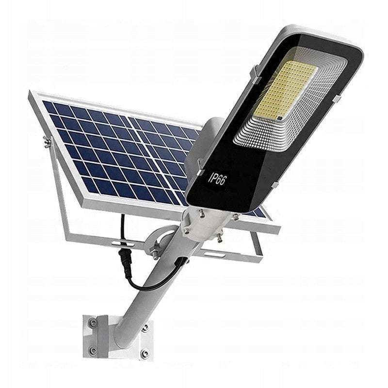 SOLAR STREET LAMP 264x LED 2000W WITH POLE LANTERN HOLDER + REMOTE CONTROL Packaging status original