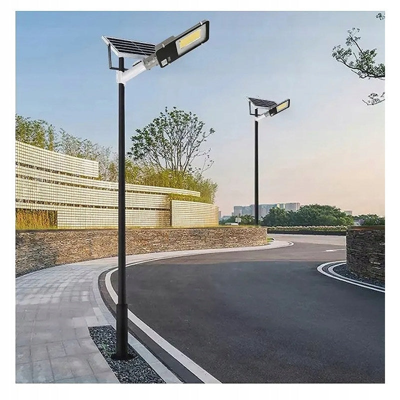 SOLAR STREET LAMP 264x LED 2000W WITH POLE LANTERN HOLDER + REMOTE CONTROL Power supply solar