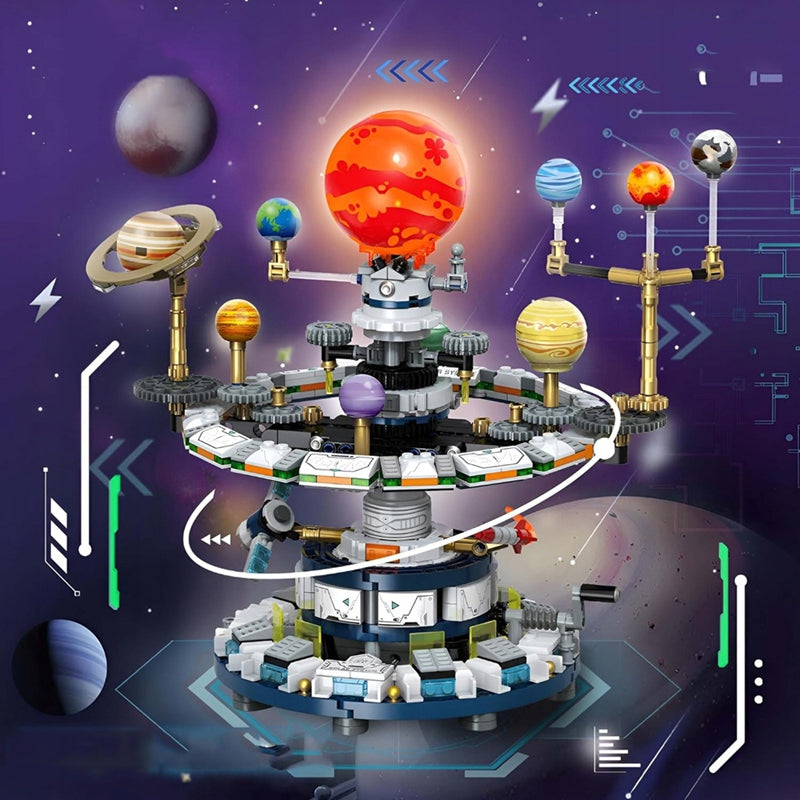 SOLAR SYSTEM BUILDING TOY, EDUCATIONAL TOY, BUILDING BLOCKS SET Packaging status original