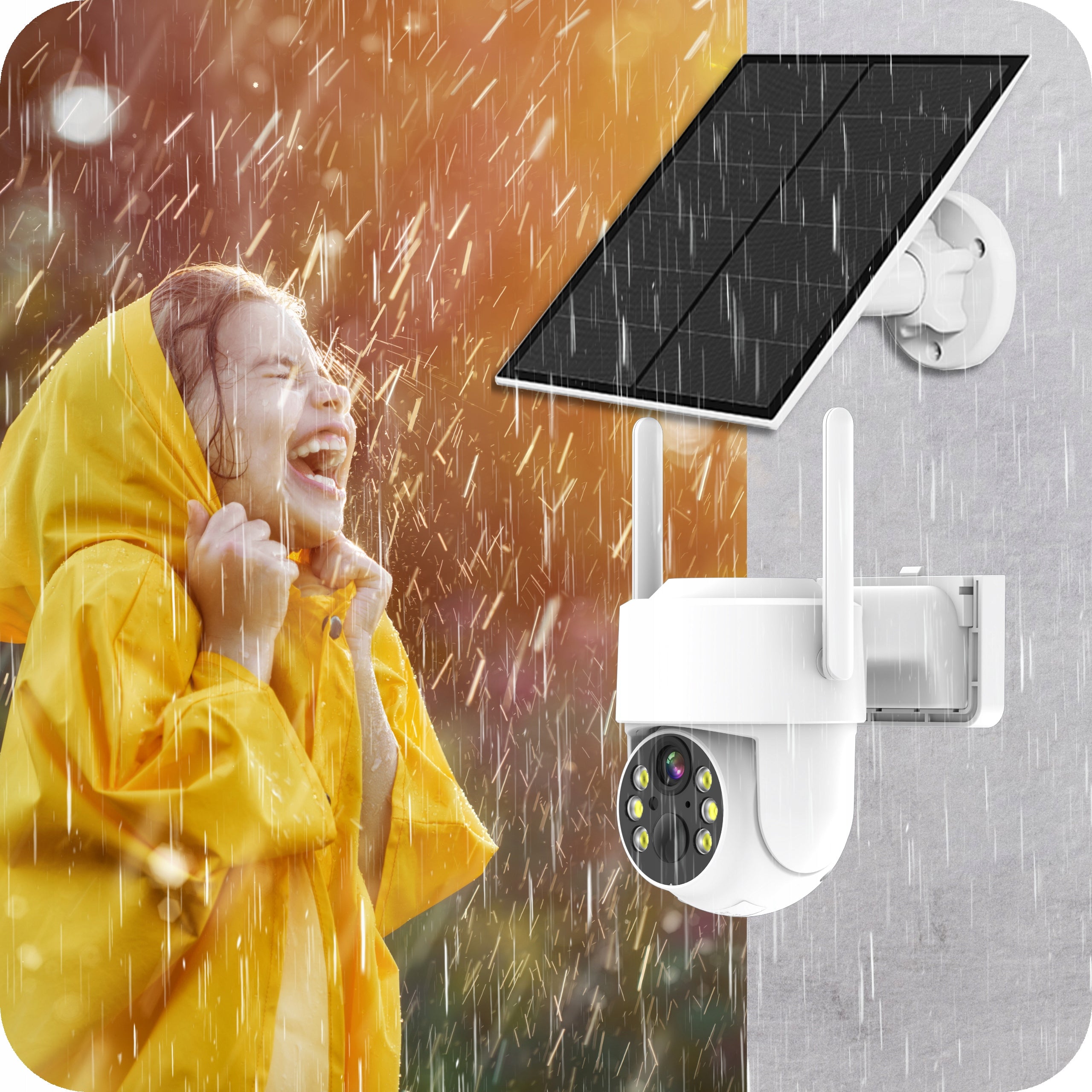 SOLAR WIFI CAMERA 5MPX SMART OUTDOOR ROTATING IP WIRELESS ALARM Model K-11 SOLAR SOLARNA KAMERA PODCZERWIEŃ MONITORING