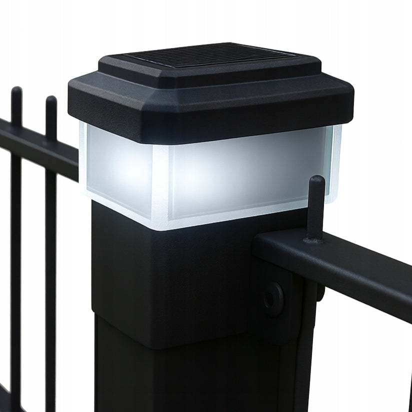 SOLAR lamp for Fence Post 100x100 Glowing Canopy for Fence