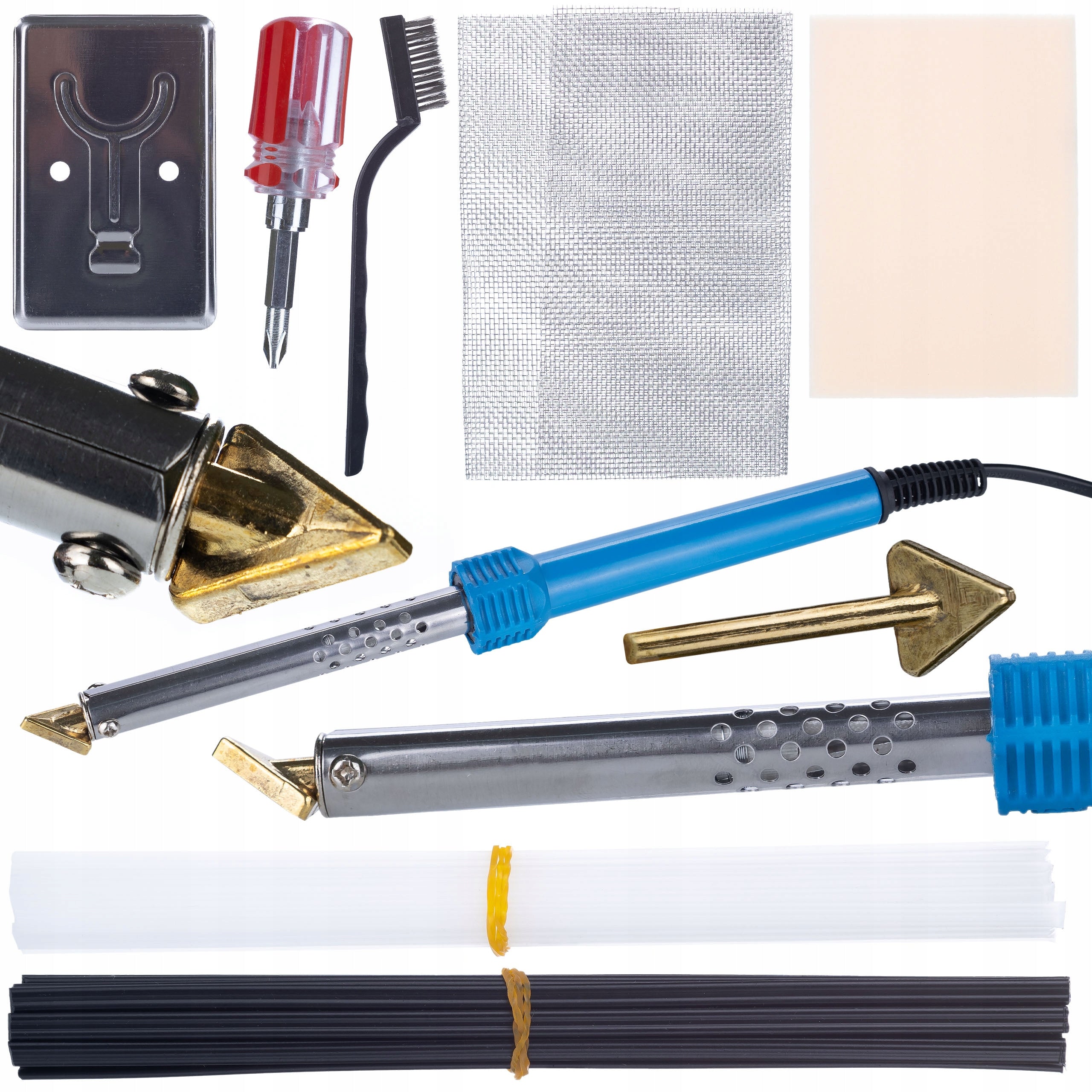 SOLDERING IRON BLUE LARK 80W+STAPLER 200 STAPLES+800 STAPLES+BINDING SET Brand Rosfix