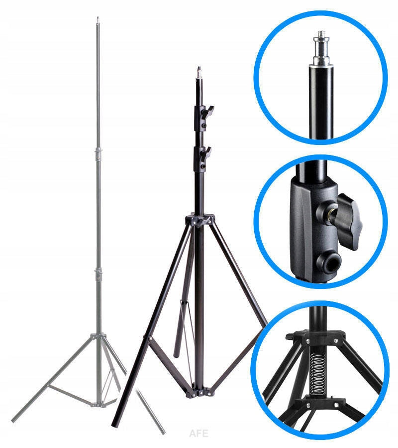 SOLID LIGHT STAND A663 BIG 290cm + SPRING HEAD 16MM 1/4'' Manufacturer code ST-A663