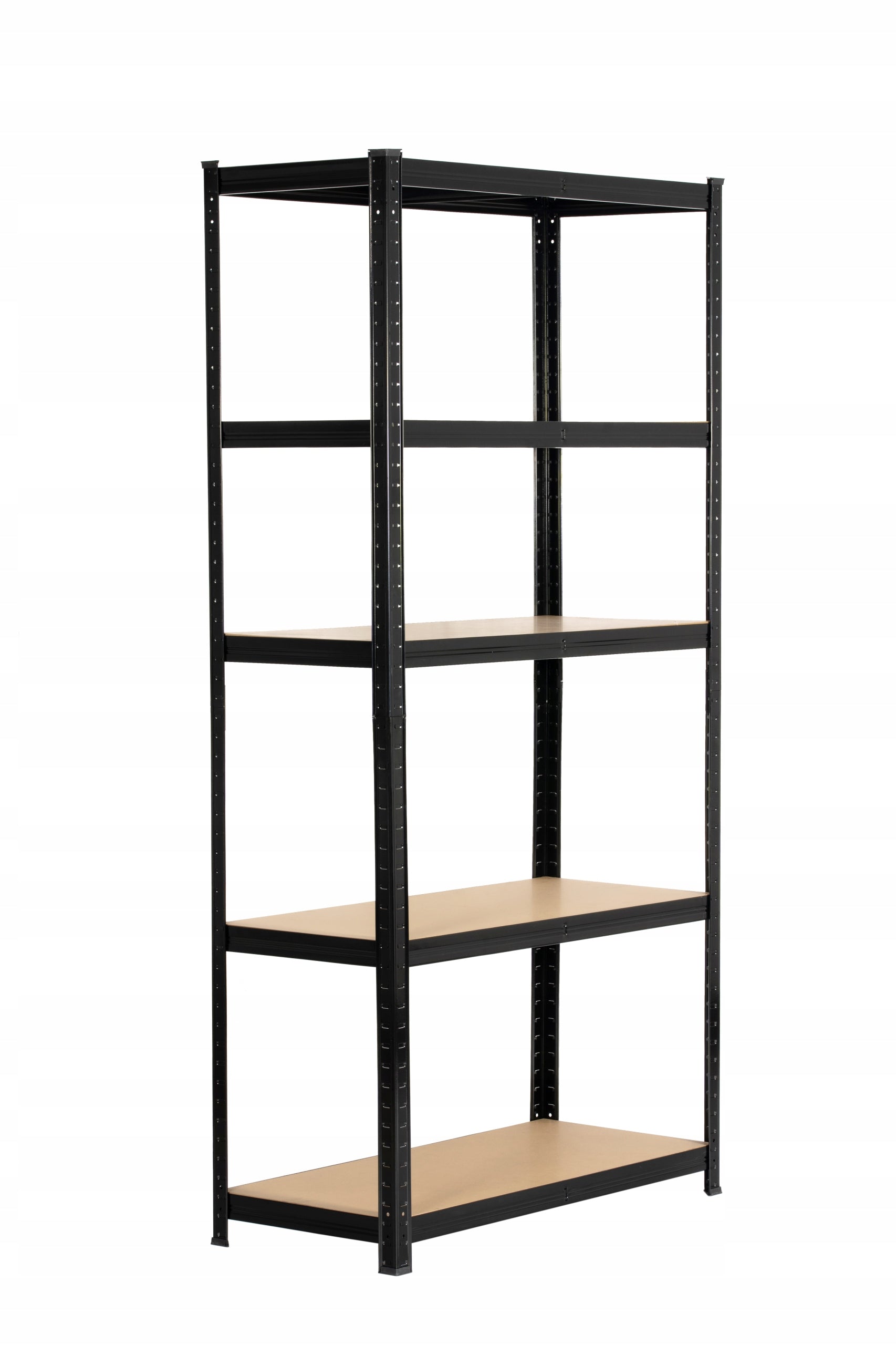 SOLID METAL STORAGE RACK BLACK 205x120x45 1000KG GARAGE STORAGE Manufacturer code 069907MG