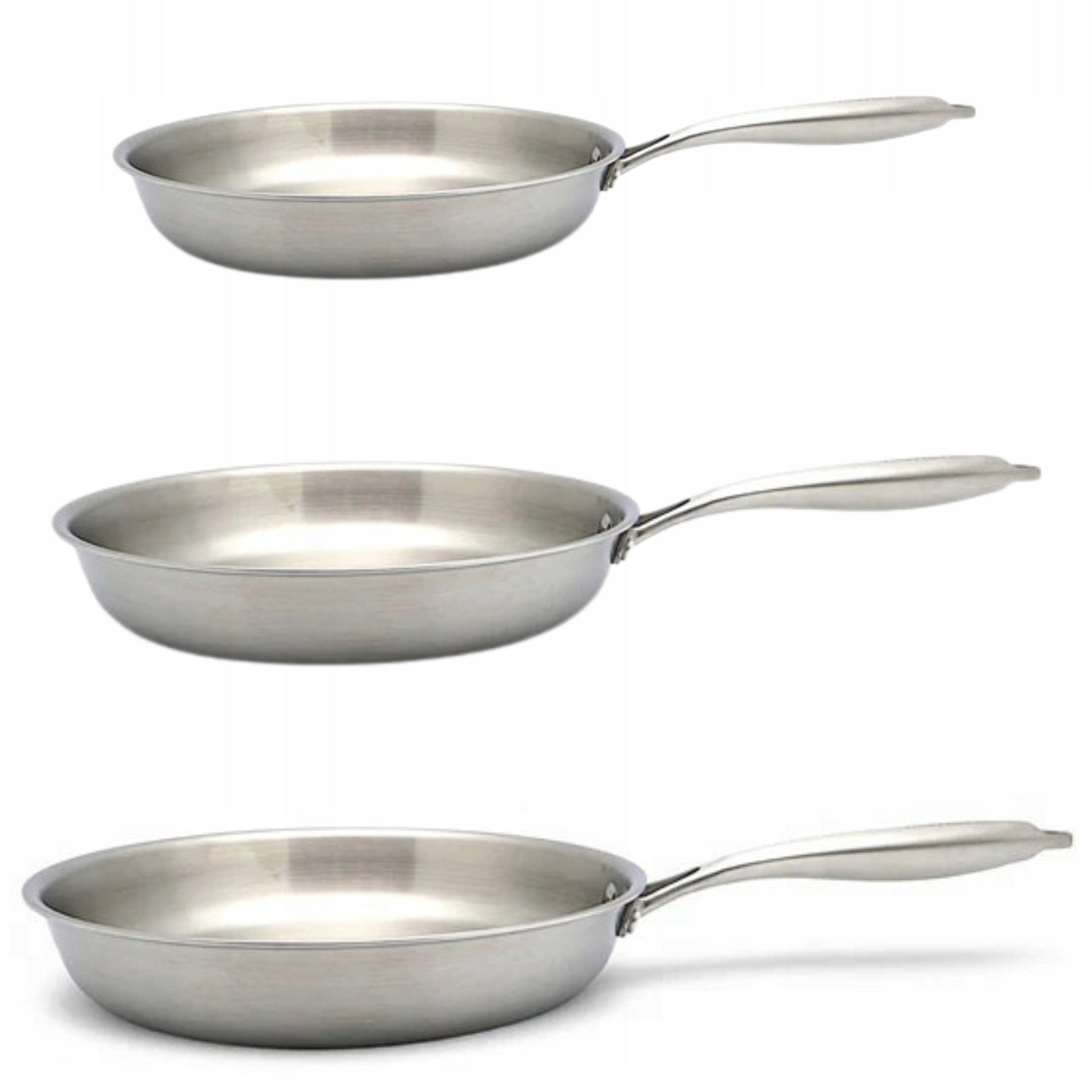 SOLID PAN SET 3pcs GASTRO Pan Set STAINLESS STEEL INDUCTION Packaging status original