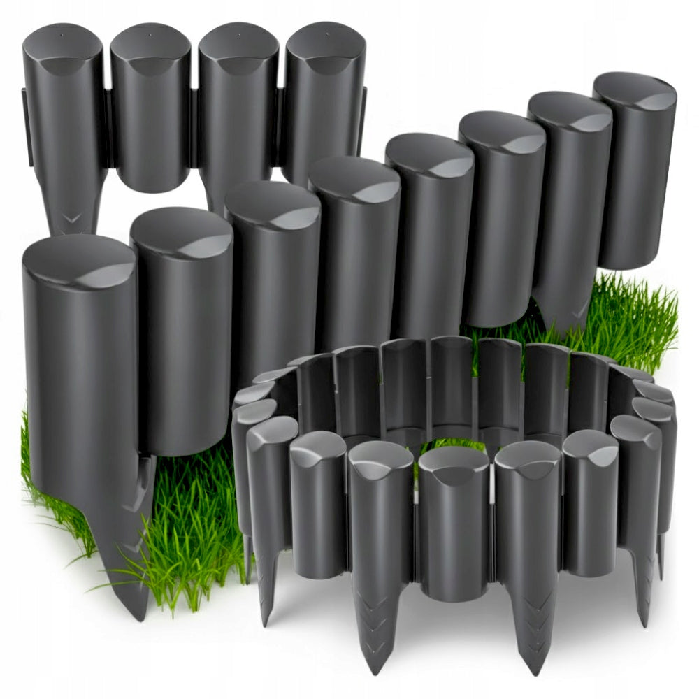 SOLID Poland GARDEN PALISADE GARDEN EDGING GREY 240 cm