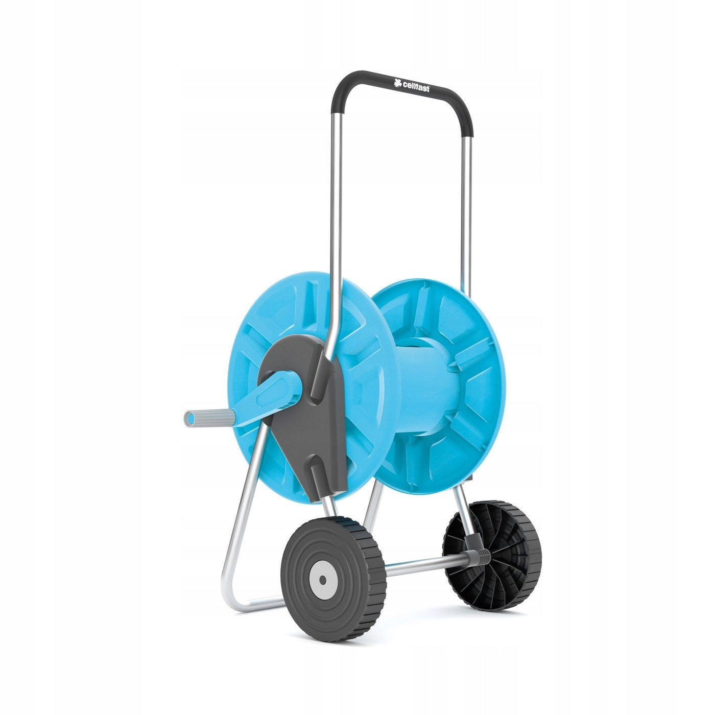 SOLID STAND RETRACTOR DRUM TROLLEY GARDEN HOSE ALUPLUS 1/2" 60M Brand no brand