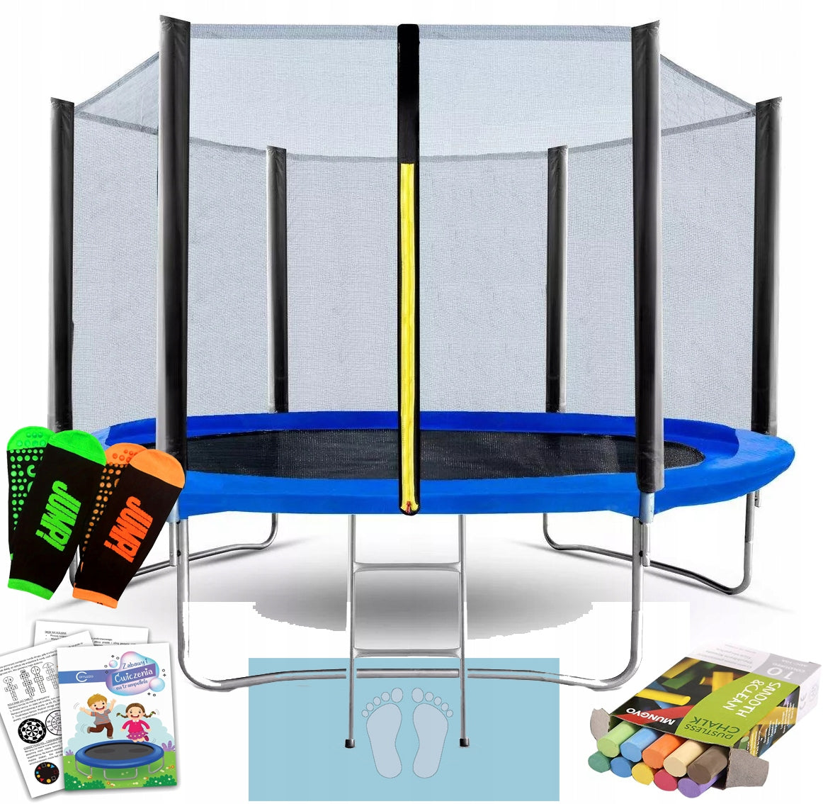SOLID STRONG GARDEN TRAMPOLINE FOR CHILDREN AND ADULTS 312 180 KG FREEBIES