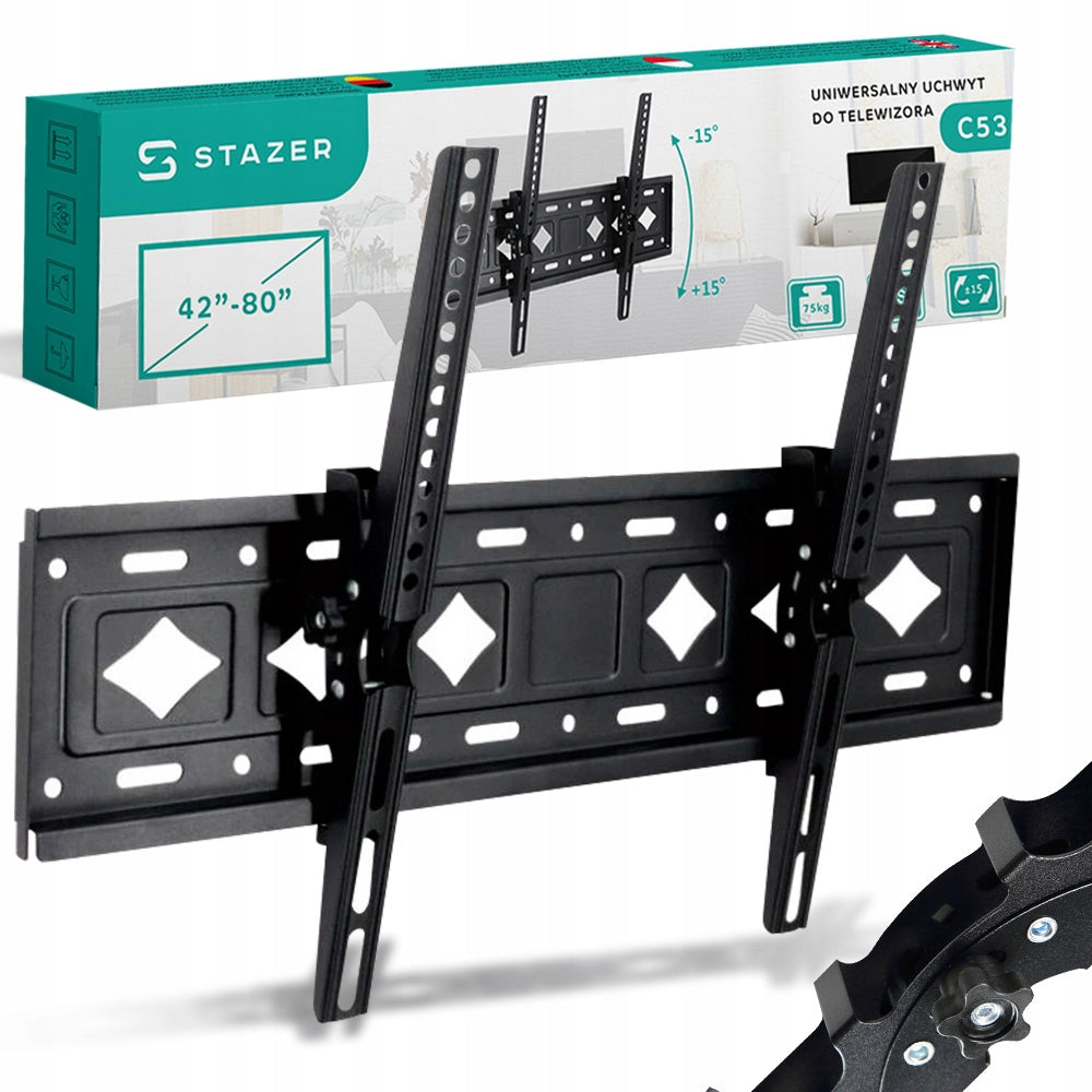 SOLID TV MOUNT TV HANGER UNIVERSAL STRONG 42"-80" VESA