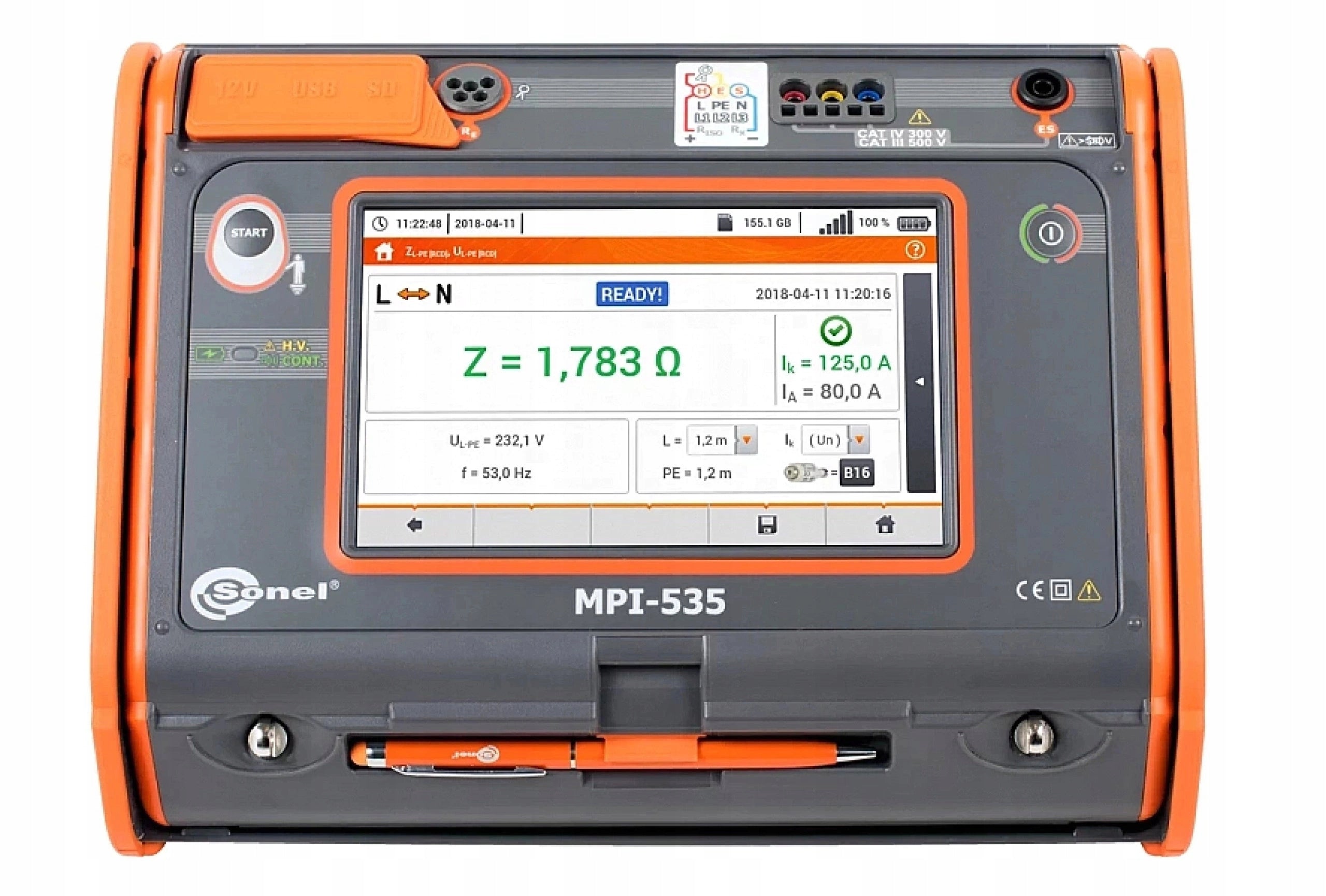 SONEL MPI-535 Electrical Installation Parameter Meter with PE6 Program Manufacturer code WMPLMPI535SPE6