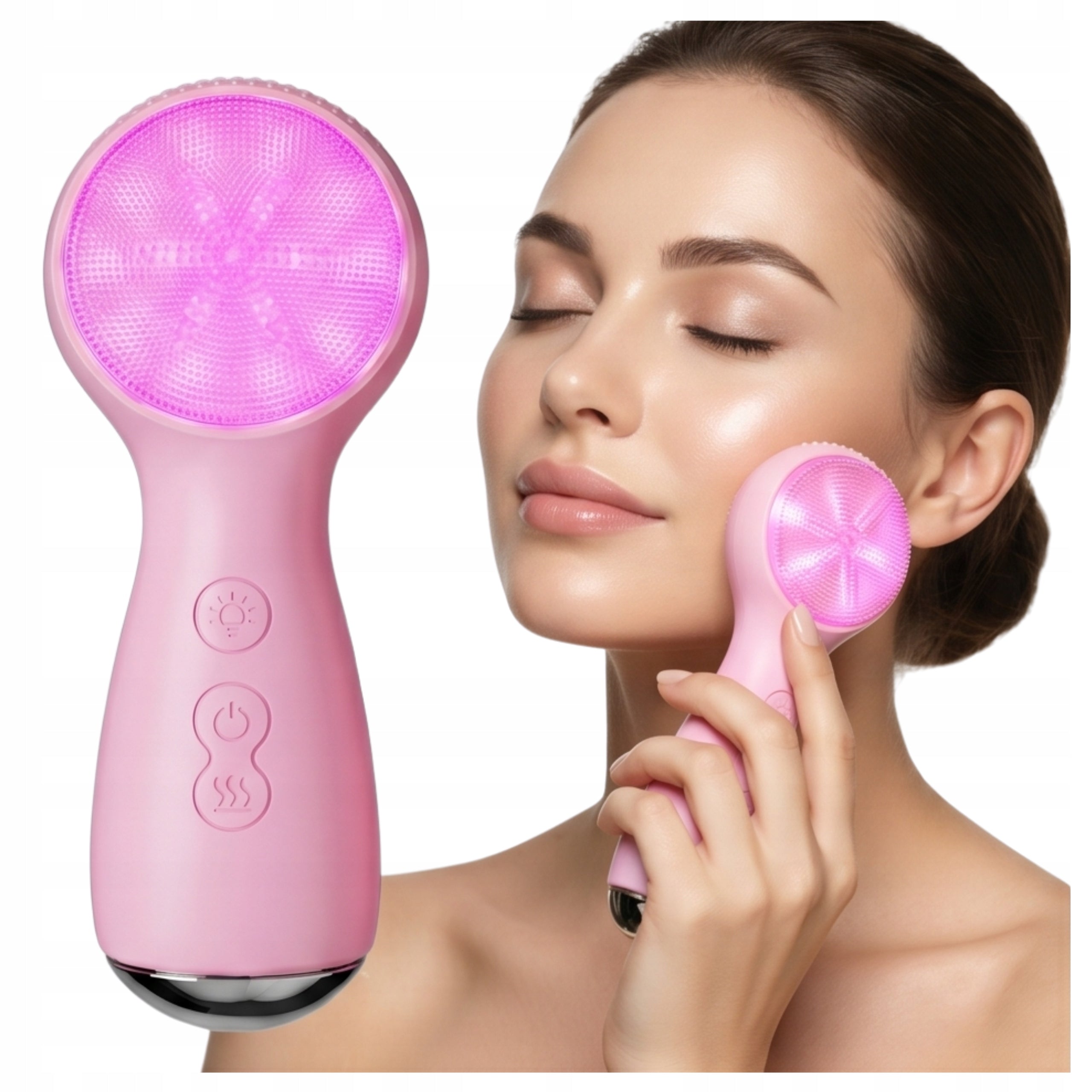 SONIC BRUSH FOR CLEANSING AND MAKEUP REMOVAL PEELING MASSAGING