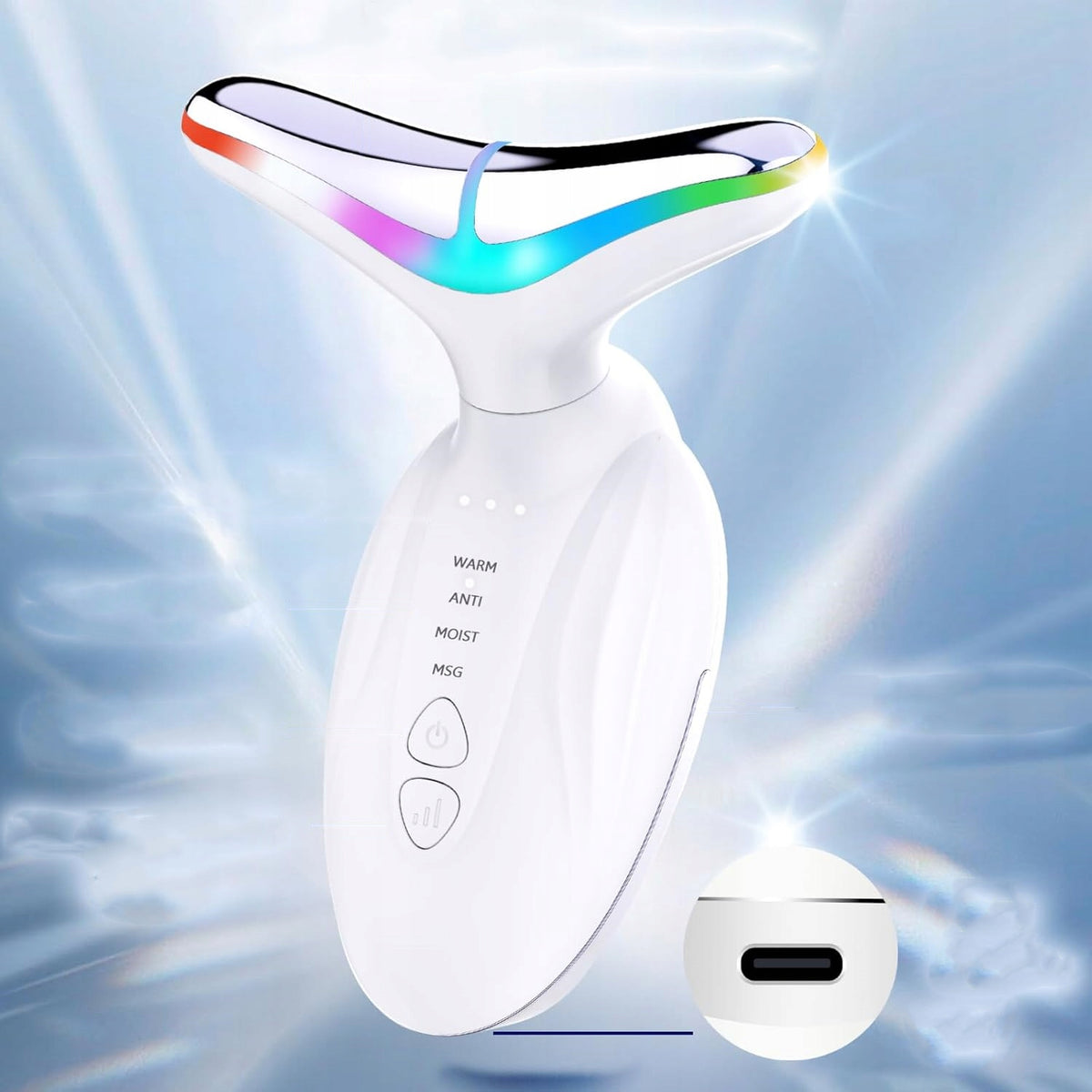 SONIC MASSAGER FOR FIRMING THE FACE AND NECK ULTRASONIC EMS Brand no brand