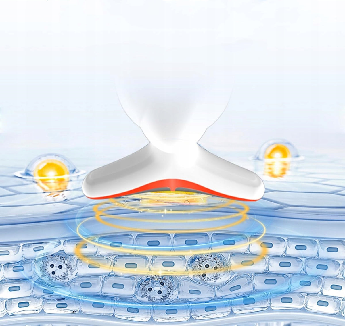 SONIC MASSAGER FOR FIRMING THE FACE AND NECK ULTRASONIC EMS Product weight with unit packaging 0.5 kg