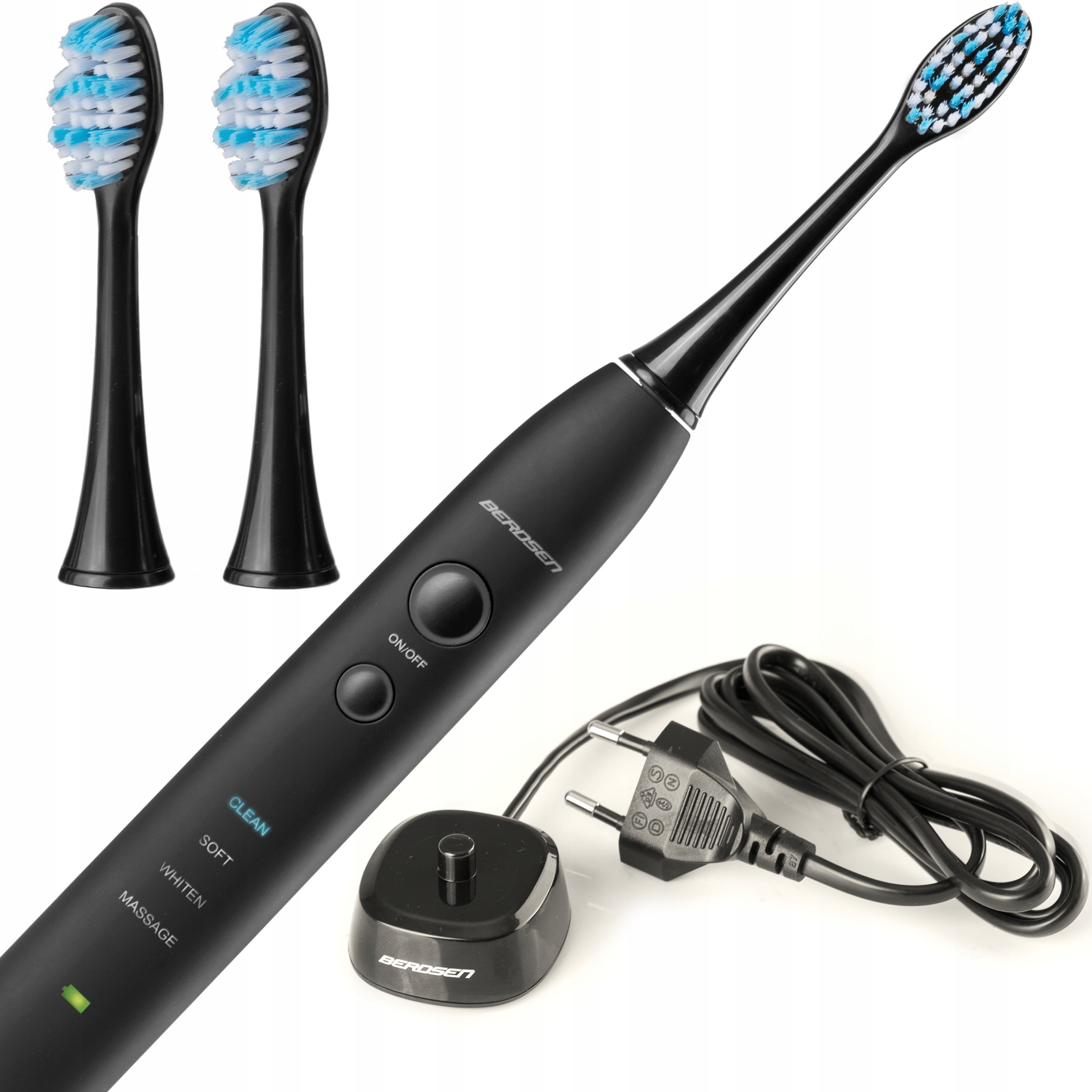 SONIC TOOTHBRUSH BLACK ELECTRIC WHITENING + TIPS EAN (GTIN) 5902854518401