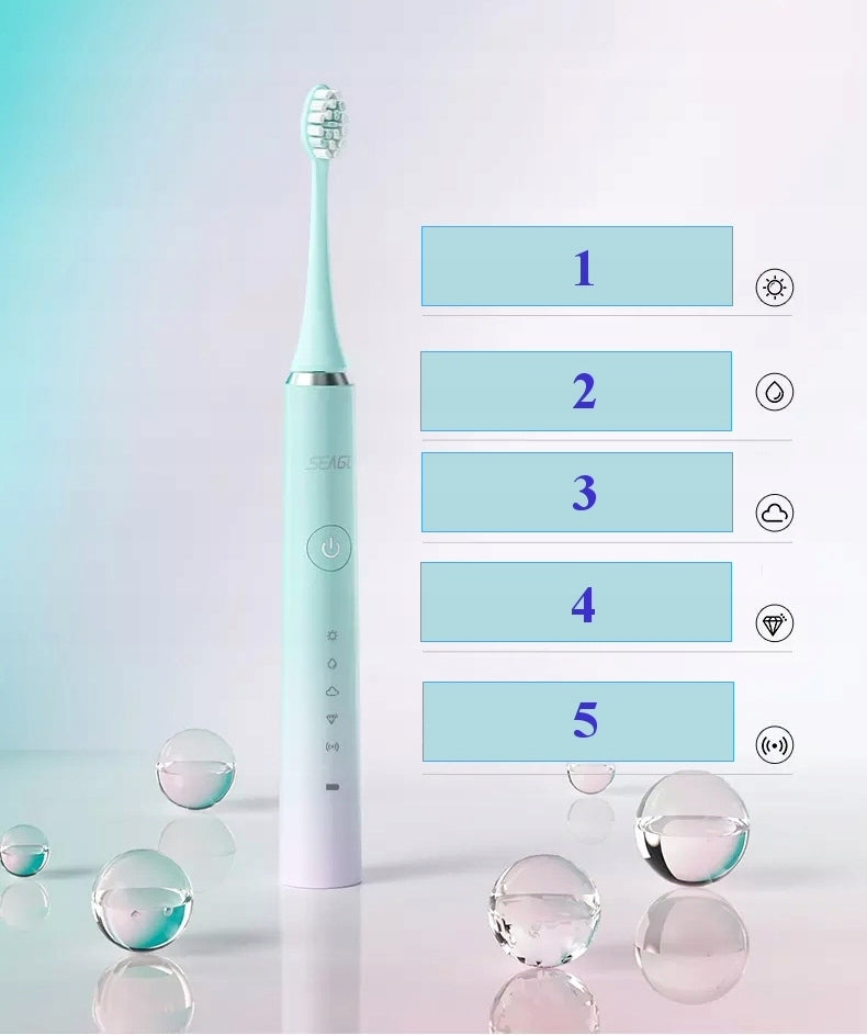 SONIC TOOTHBRUSH CASE 8 TIPS Seago S5 GRADIENT MULTICOLOR EAN (GTIN) 6938320797291