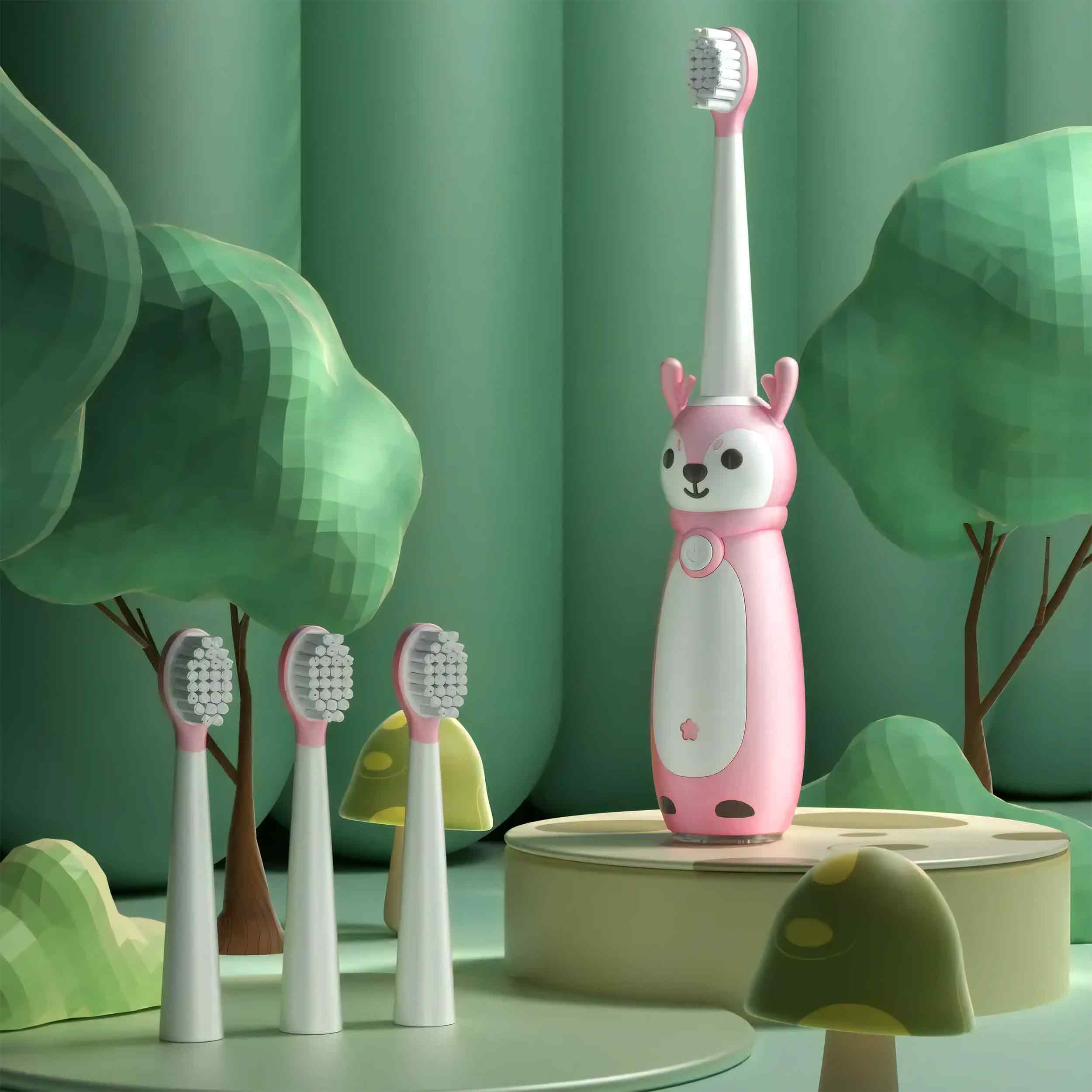 SONIC TOOTHBRUSH FOR CHILDREN ELECTRIC 3 MODES PINK 2-9 YEARS Medical device no