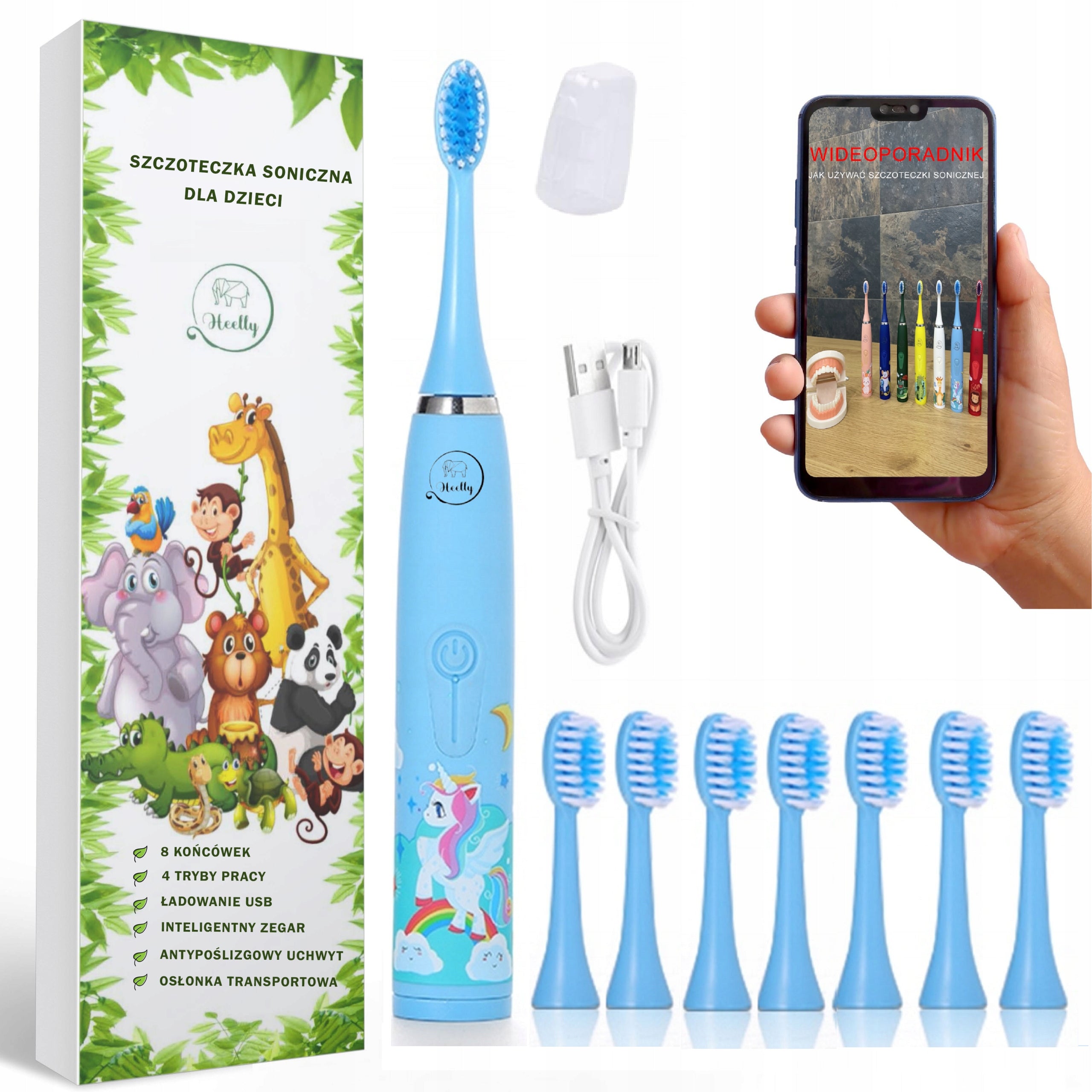 SONIC TOOTHBRUSH FOR CHILDREN ELECTRIC PONY COVER HEELLY
