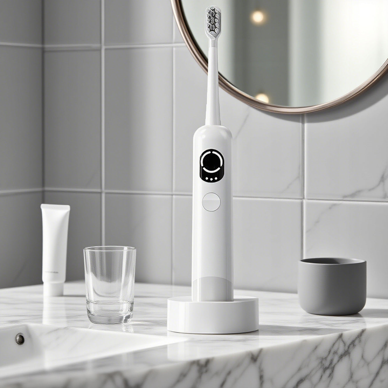 SONIC TOOTHBRUSH - OSCILLATION + VIBRATION + 6 TIPS-ELECTRIC Manufacturer code DianDongYaShua-A1-Hui