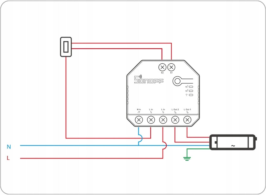 SONOFF DUAL R3 Intelligent Wi-Fi Roller Shutter Controller Current Power Measurement Manufacturer code Dual R3