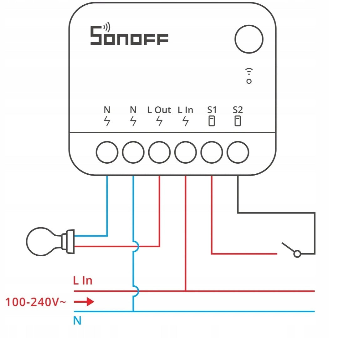 SONOFF MINIR4 Smart Switch WiFi Controller 2,4G ESP32 Manufacturer code SONOFF MINIR4