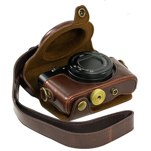 SONY RX100 CAMERA CASE PU LEATHER RETRO WITH STRAP ARM for home gift Brand no brand