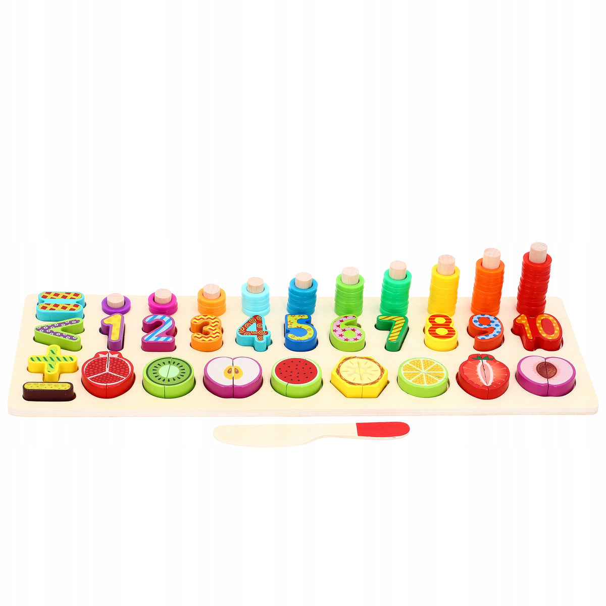 SORTER EDUCATIONAL PUZZLE FOR CHILDREN TOY WOODEN COUNTING SET Manufacturer code 575677