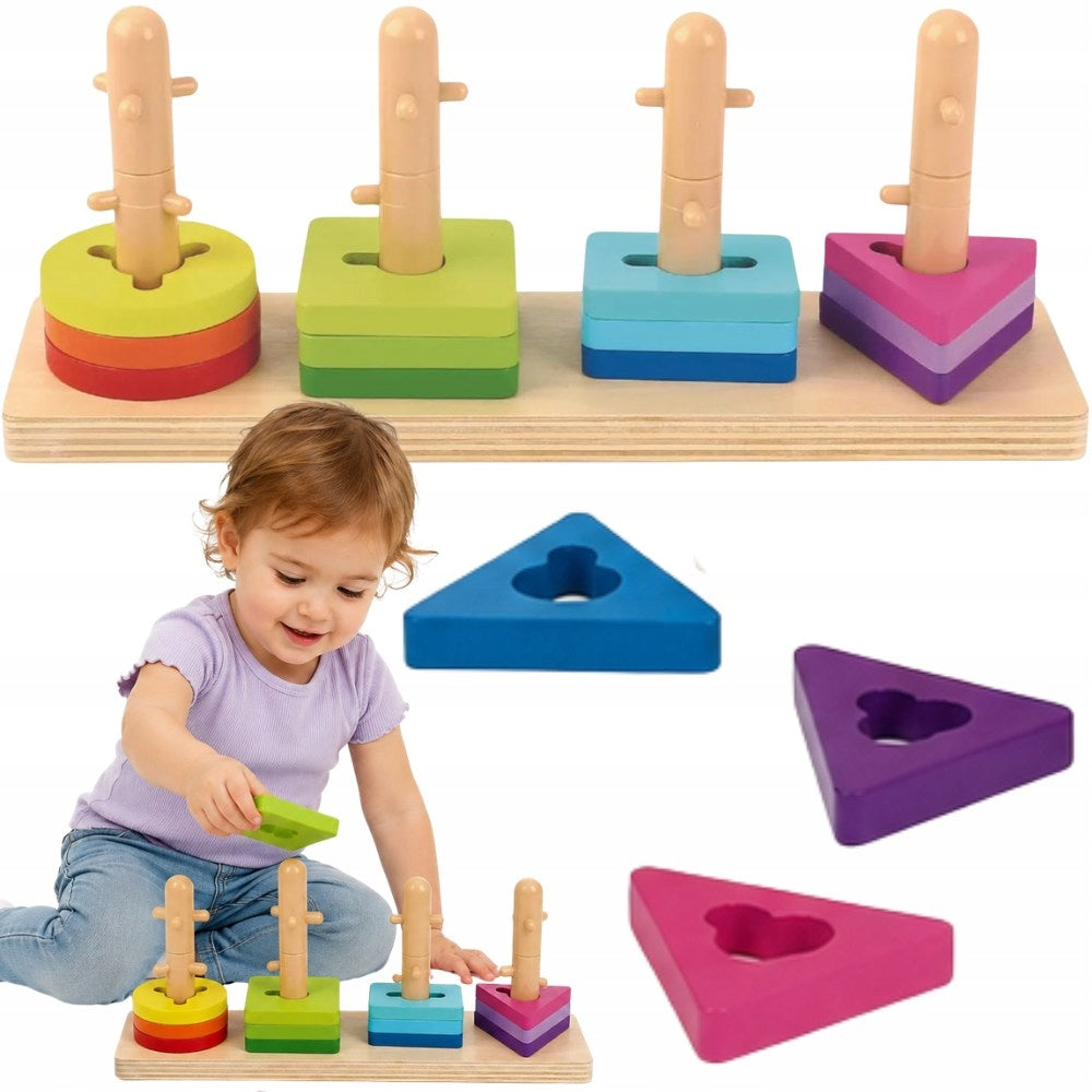 SORTER LEARNING TO COUNT EDUCATIONAL MONTESSORI PUZZLE FUN TOOKY TOY