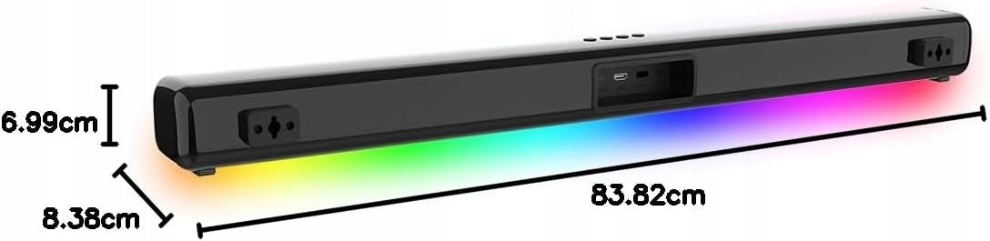 SOUNDBAR FOR KARAOKE SPEAKER LED RGBW SUBWOOFER 2 MICROPHONES VOCAL-STAR Packaging status original