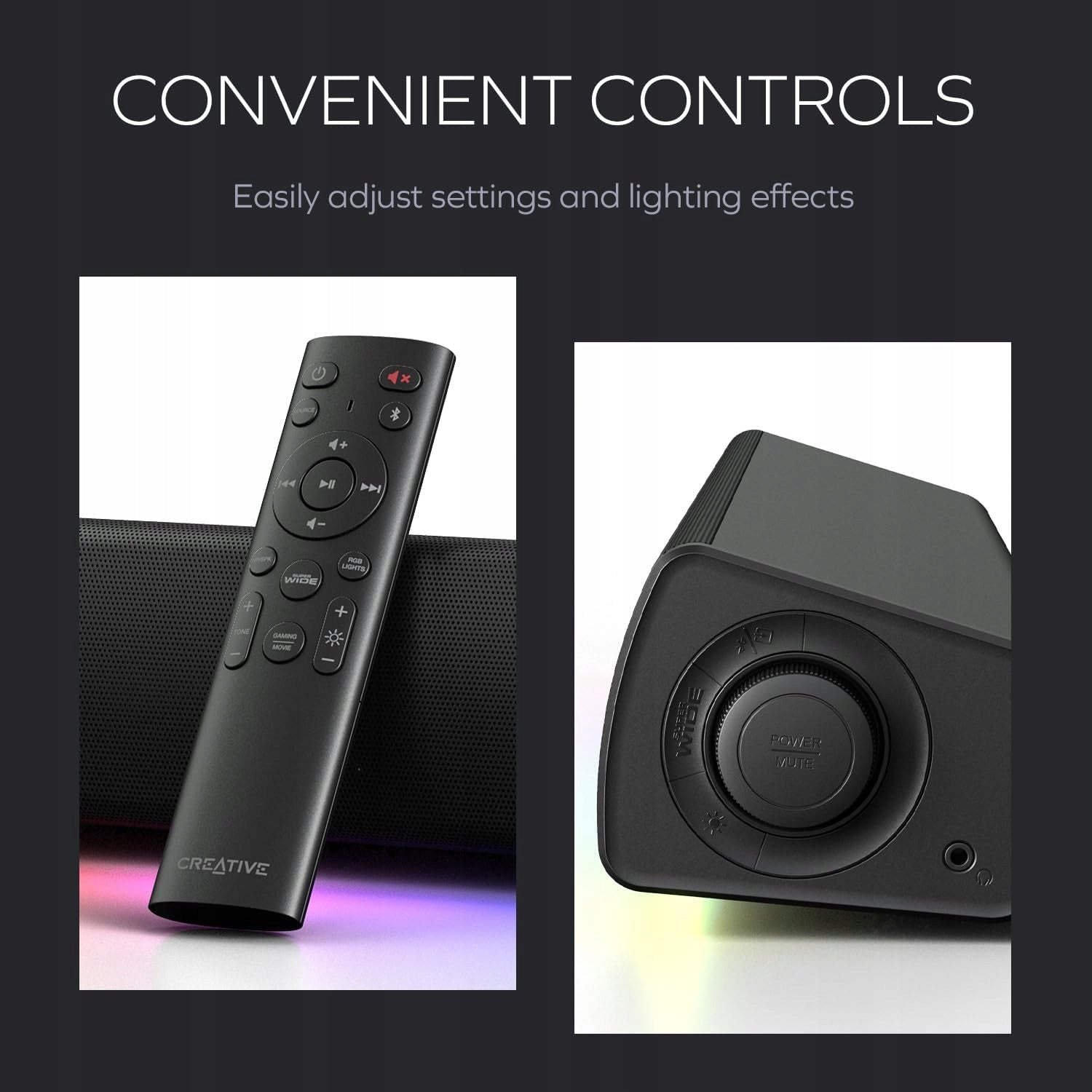 SOUNDBAR GAMING RGB 60W BLUETOOTH OPTICAL Manufacturer code 5906104728275