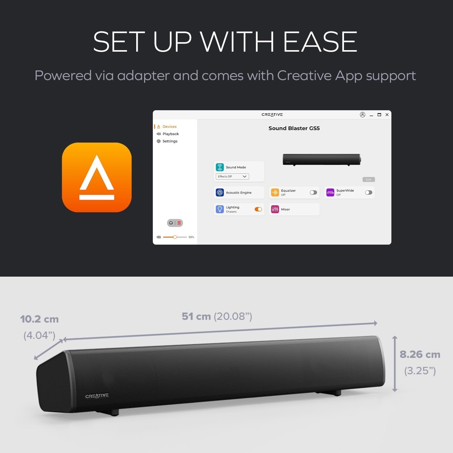 SOUNDBAR GAMING RGB 60W BLUETOOTH OPTICAL Packaging status original