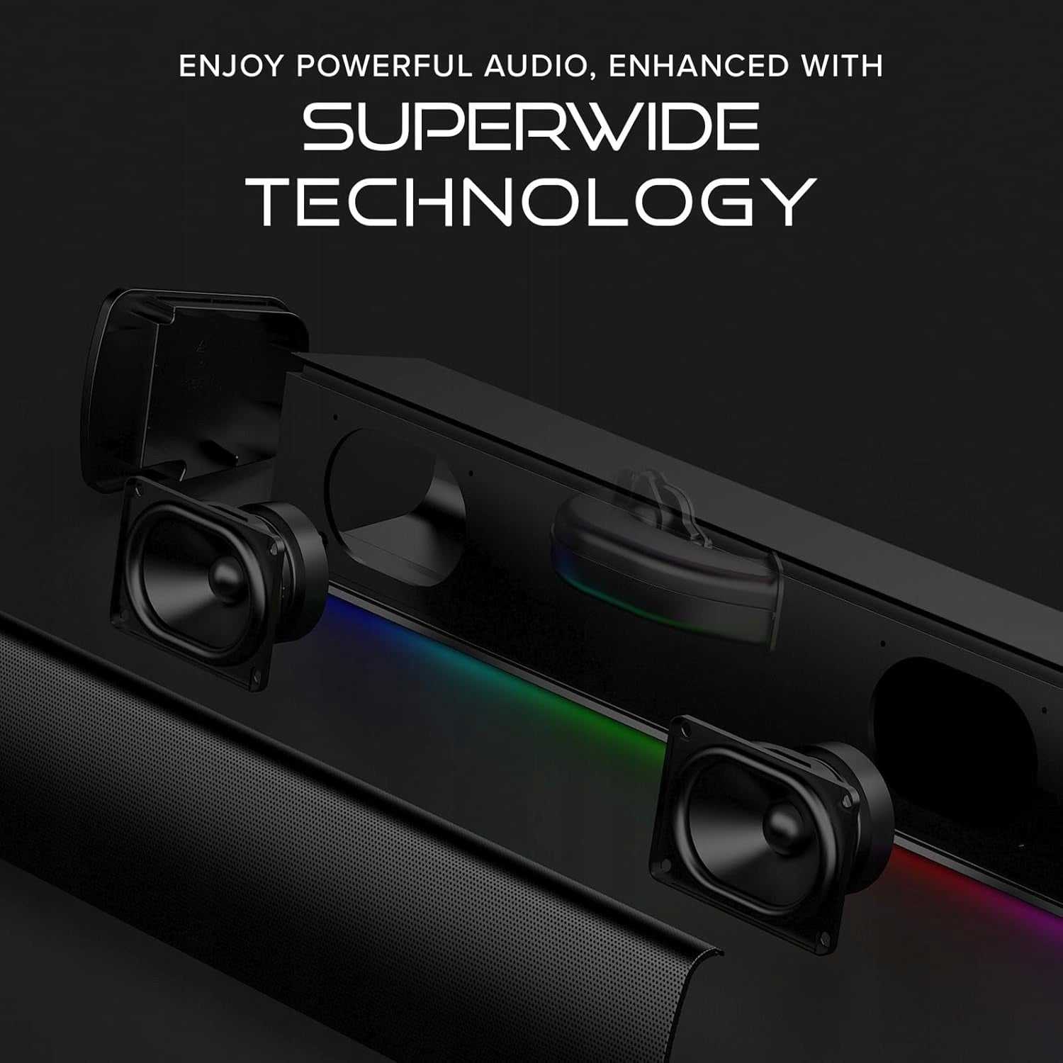 SOUNDBAR RGB 24W BLUETOOTH USB-C JACK COMPACT Manufacturer code 5906212929991